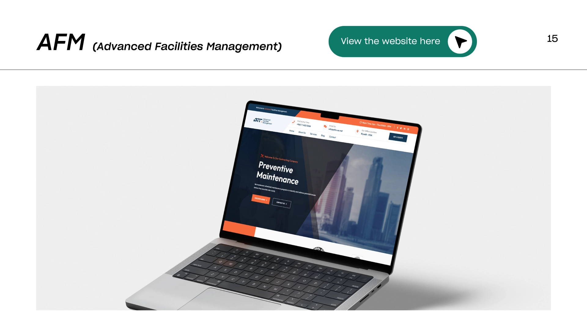Advanced Facilities Management project cover